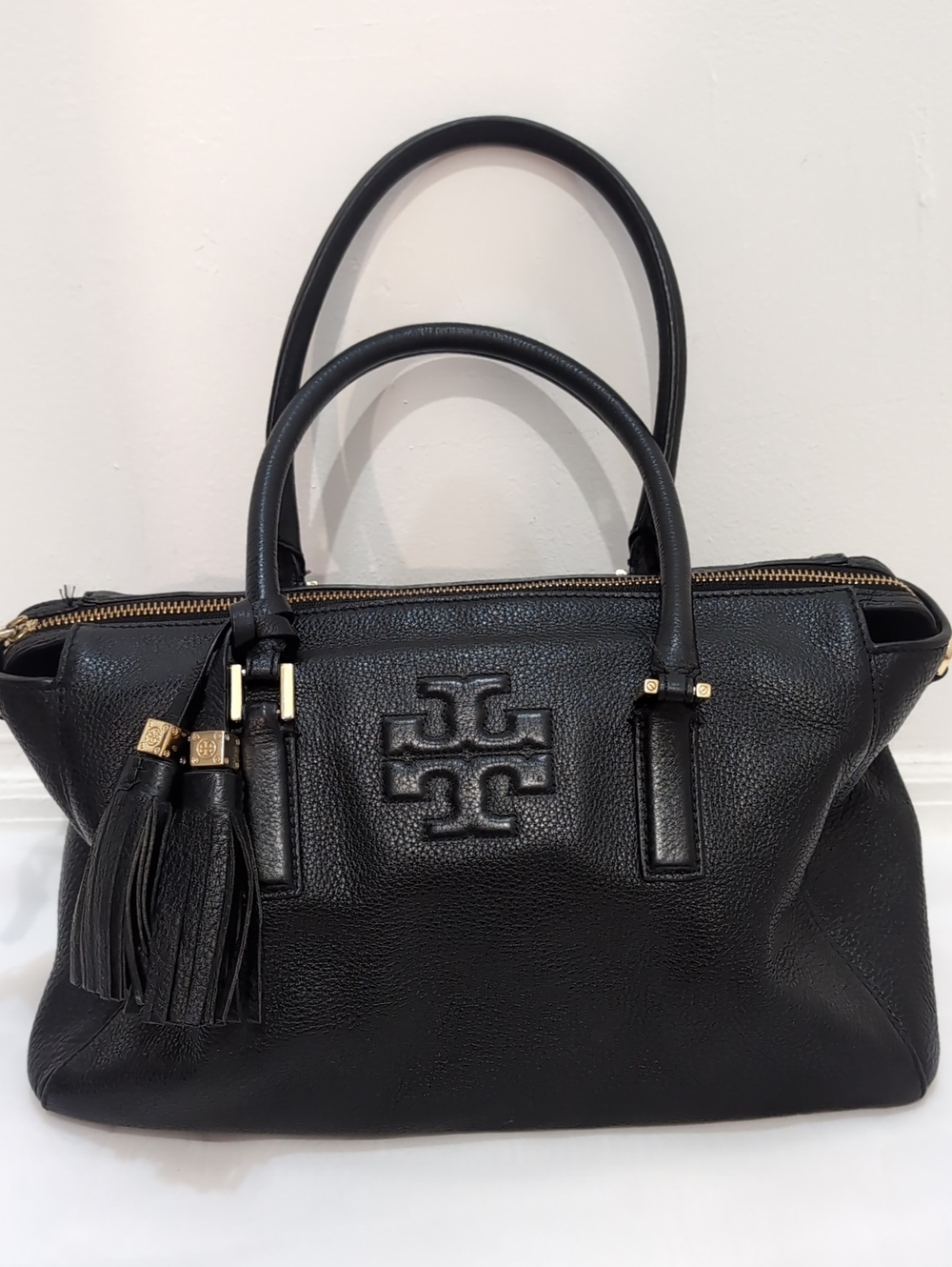 Tory Burch Leather Thea Triple Zip Satchel
